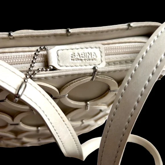 Sabina New York Leather Rings Shoulder Bag - Picture 3 of 13